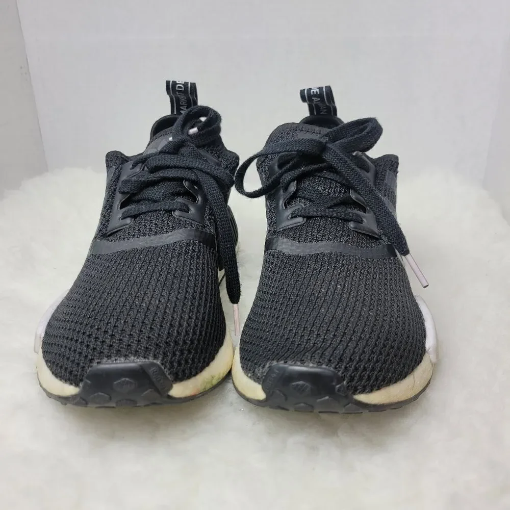 Adidas NMD R1 Black Pink B37649 Running Womens Sneaker Shoes Size 8